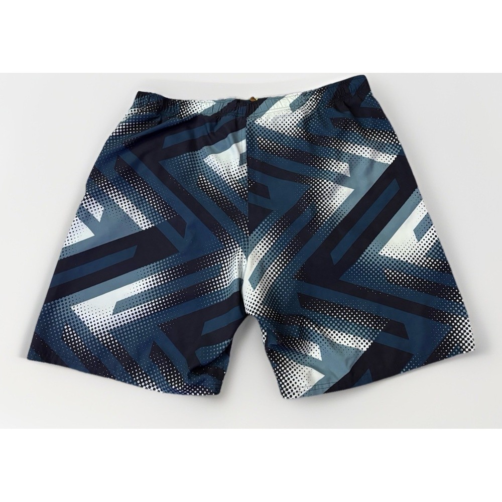 NIKE Swim Trunks Mens 2X Mesh Liner Pockets Elastic Pull On Blue Athletic Shorts - Picture 2 of 5